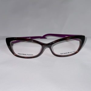 Kate Spade frames with stock lens.  Hinges are perfect. Light wear.